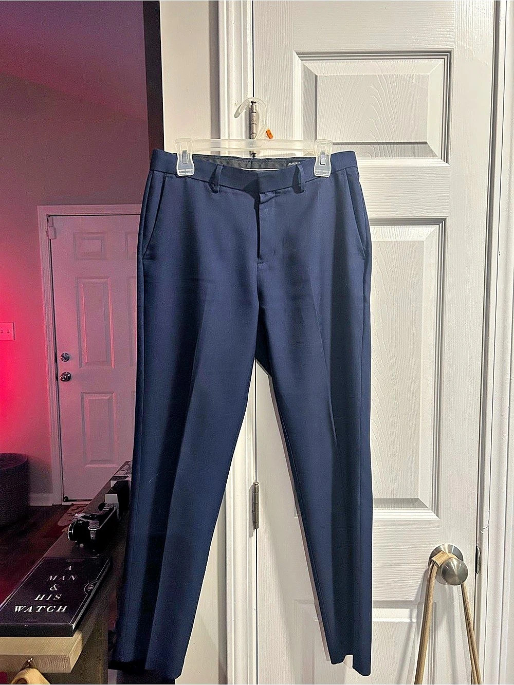 Louis Raphael Slim Fit Dress Pants in Blue Like New